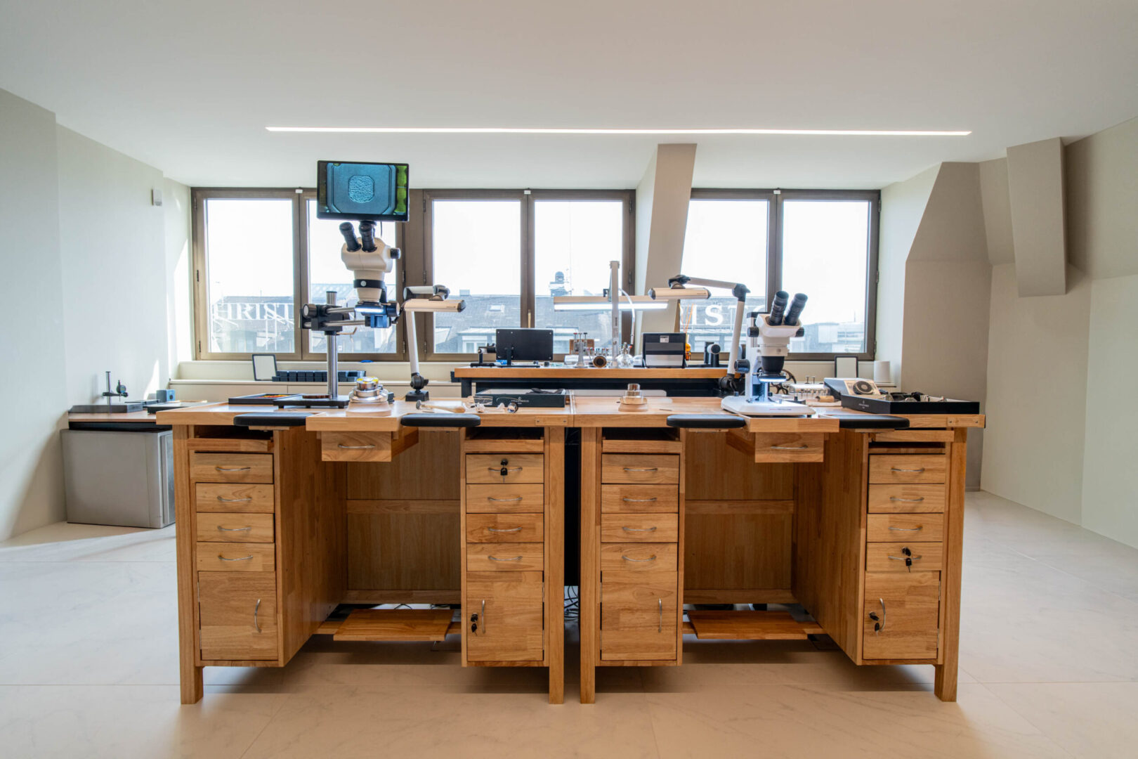 The laboratory of Gerald Charles Atelier in Geneva