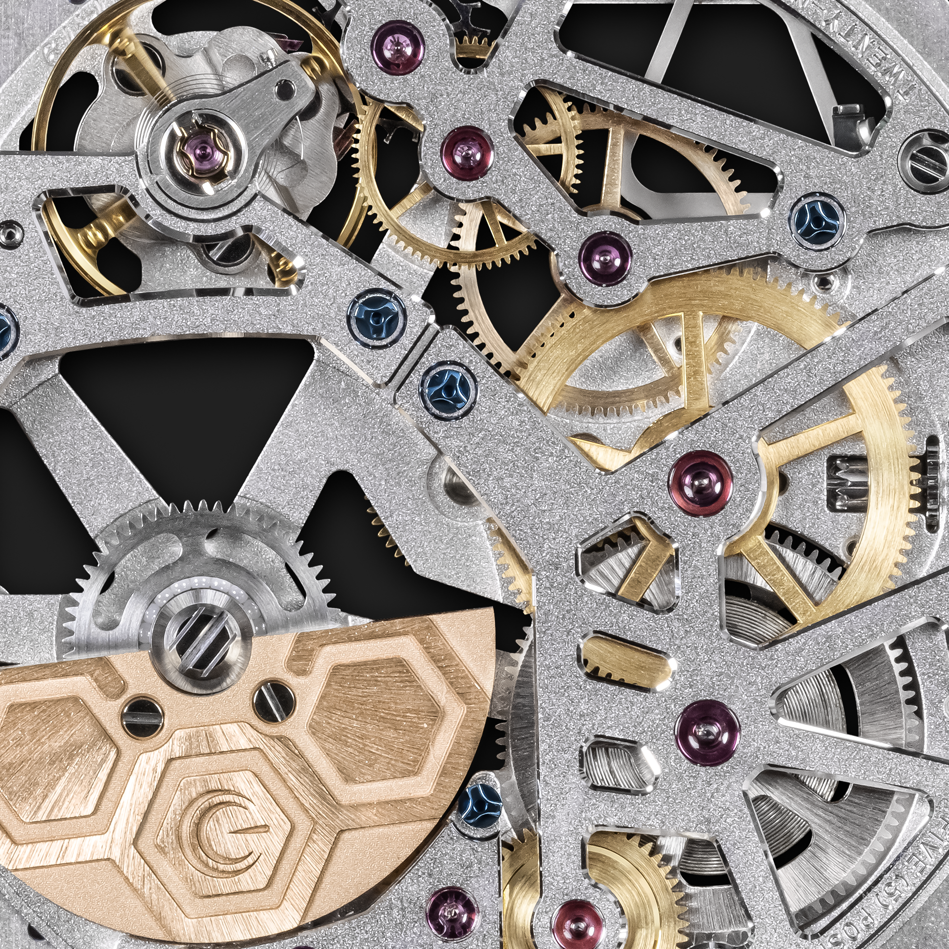 Movement of a Squelette watch