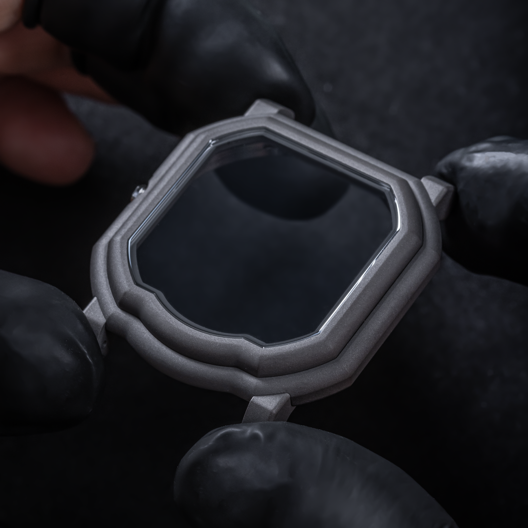 Darkblast finishing of the case