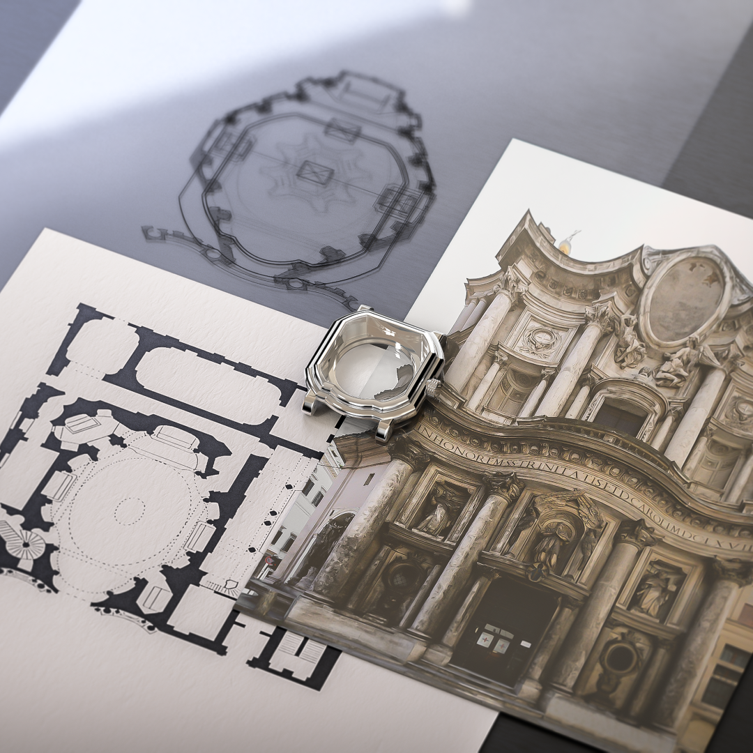 The Maestro case is inspired by a Borromini’s Baroque architecture in Rome