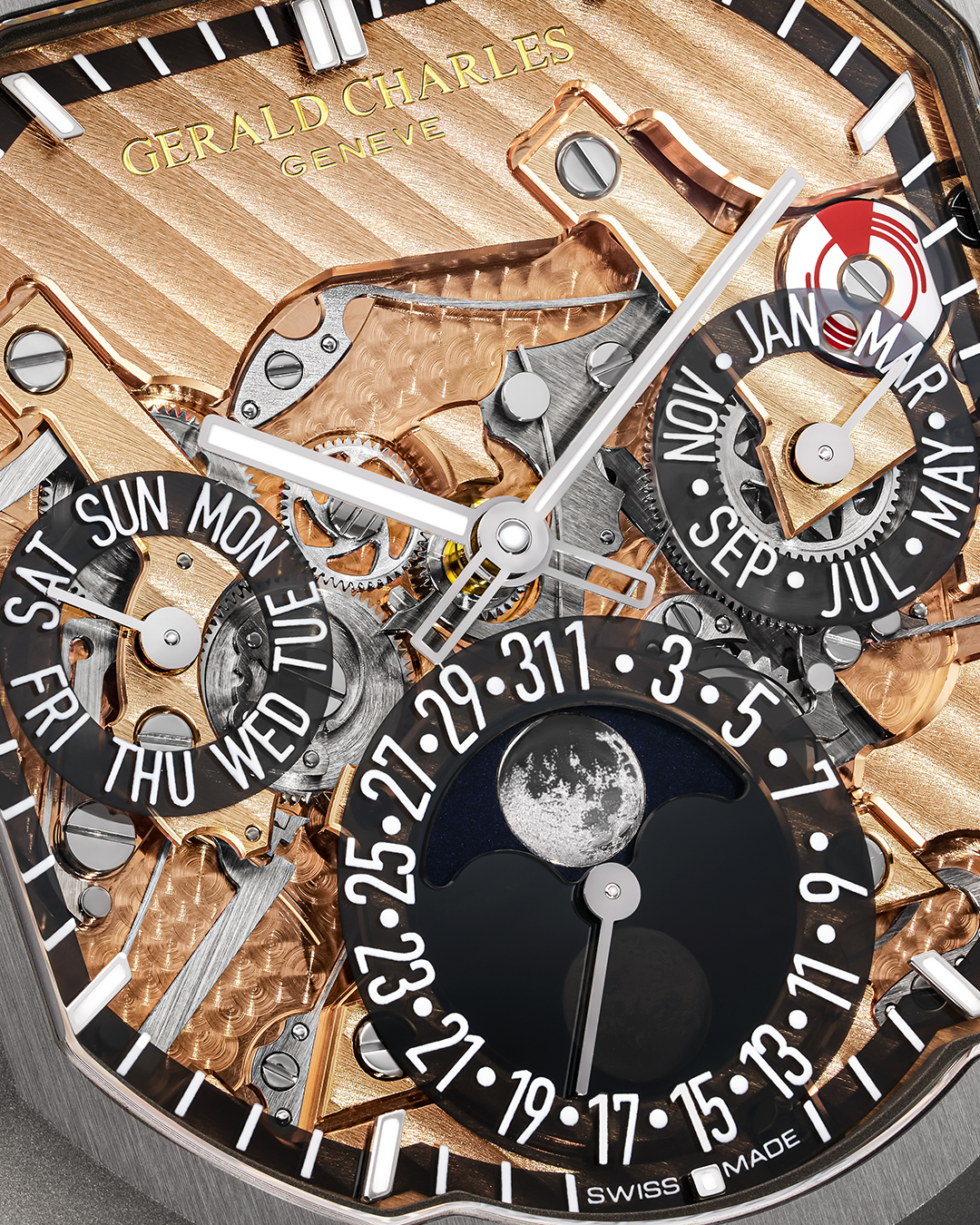 Masterlink Perpetual Calendar Sapphire Dial - Gerald Charles